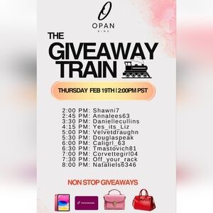 Non Stop Givys - Opan Bins Giveaway Train